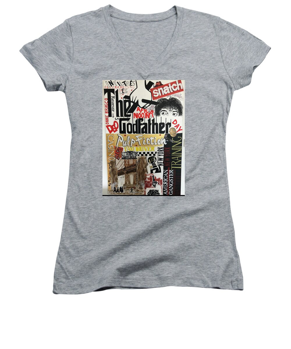 Crazy movie - Women's V-Neck - Ykstreetart