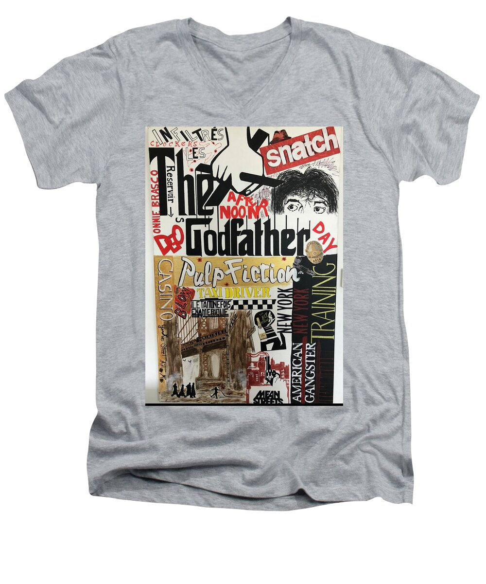 Crazy movie - Men's V-Neck T-Shirt - Ykstreetart