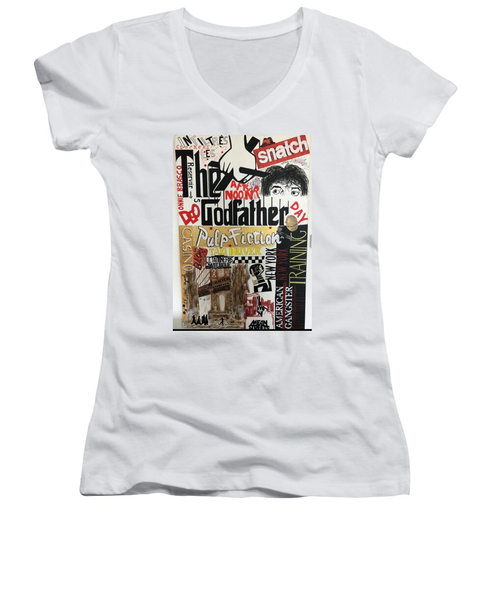 Crazy movie - Women's V-Neck - Ykstreetart
