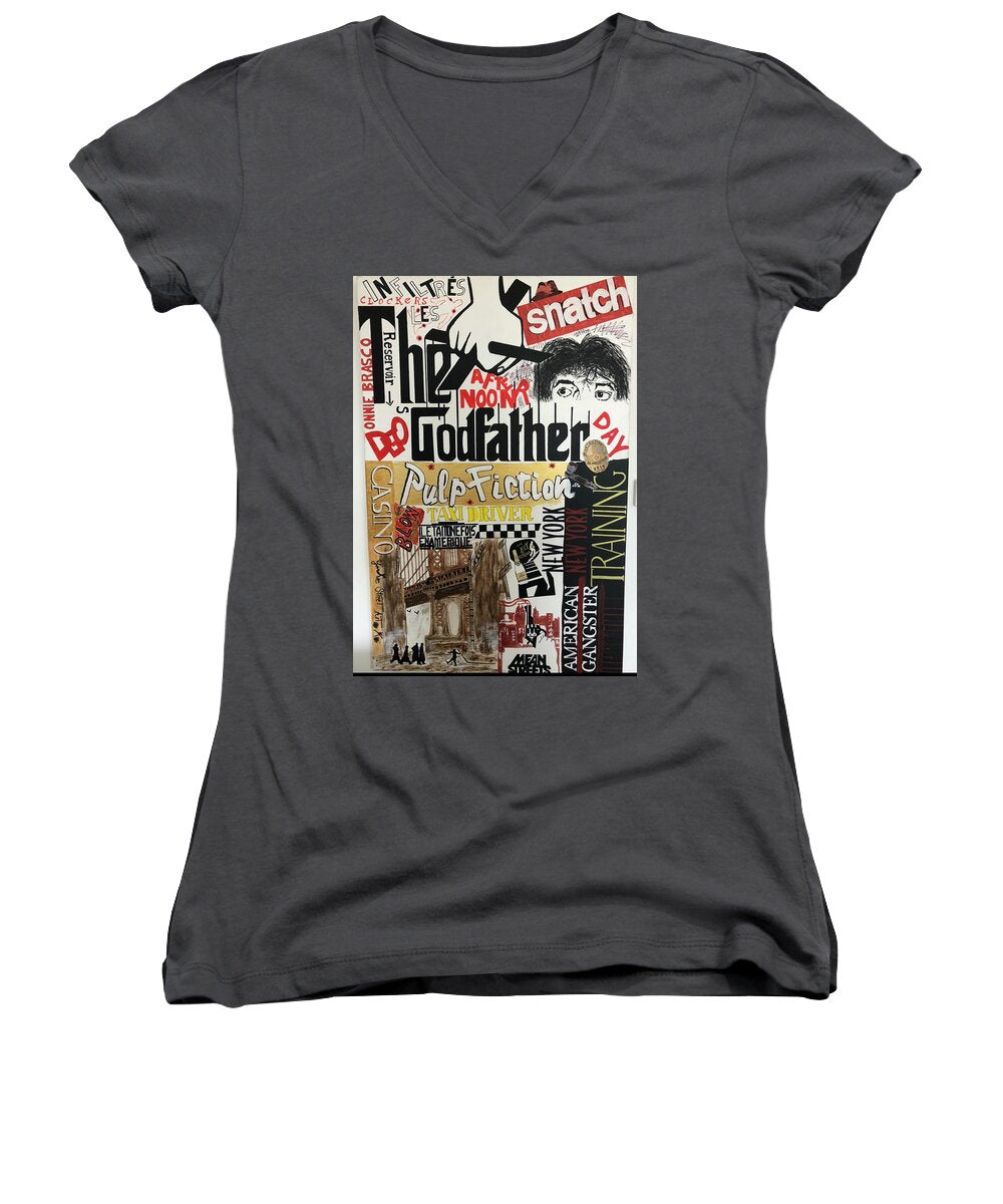 Crazy movie - Women's V-Neck - Ykstreetart
