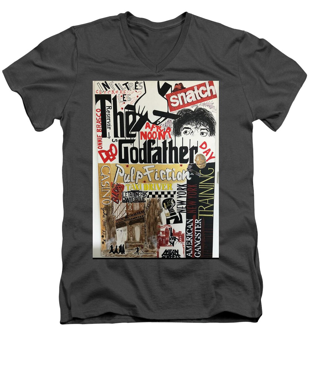 Crazy movie - Men's V-Neck T-Shirt - Ykstreetart