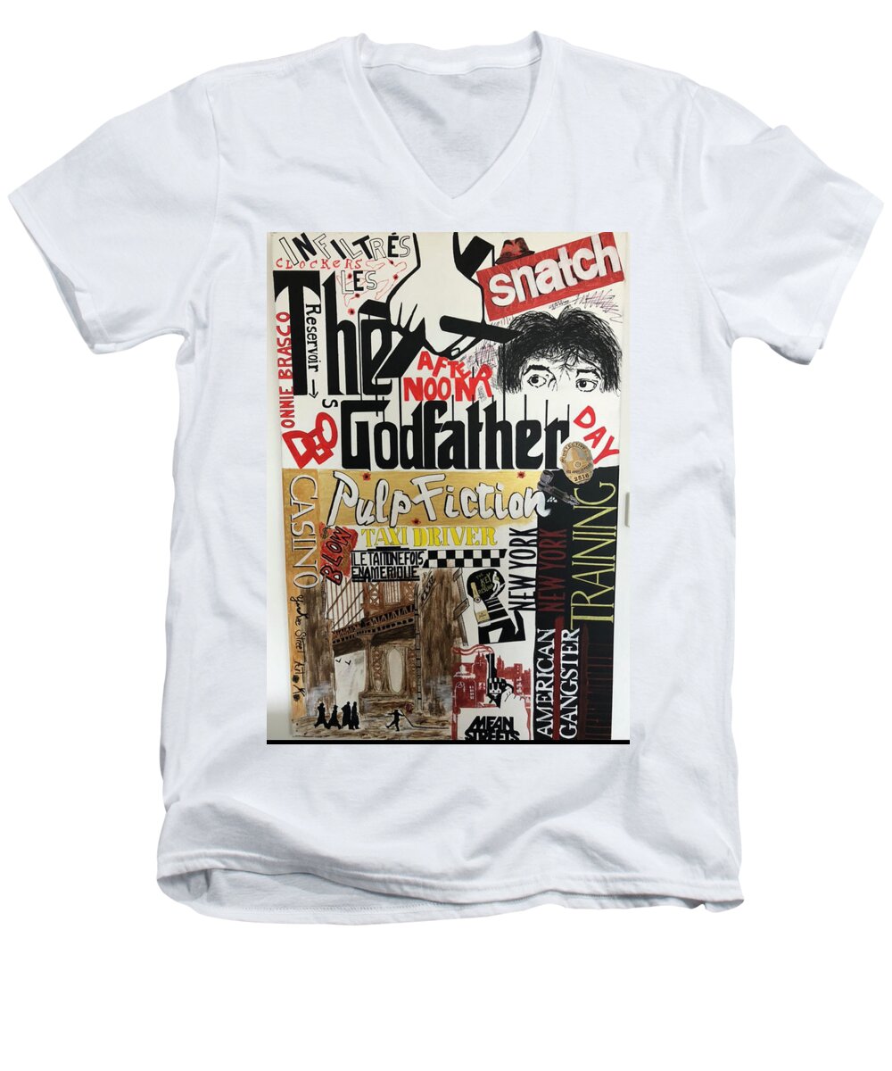 Crazy movie - Men's V-Neck T-Shirt - Ykstreetart