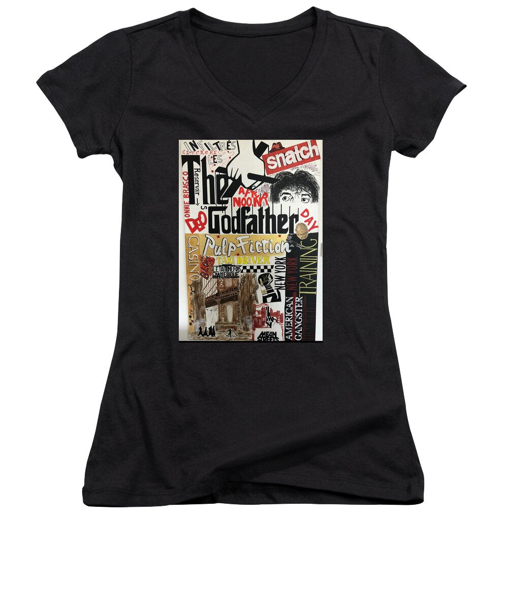 Crazy movie - Women's V-Neck - Ykstreetart
