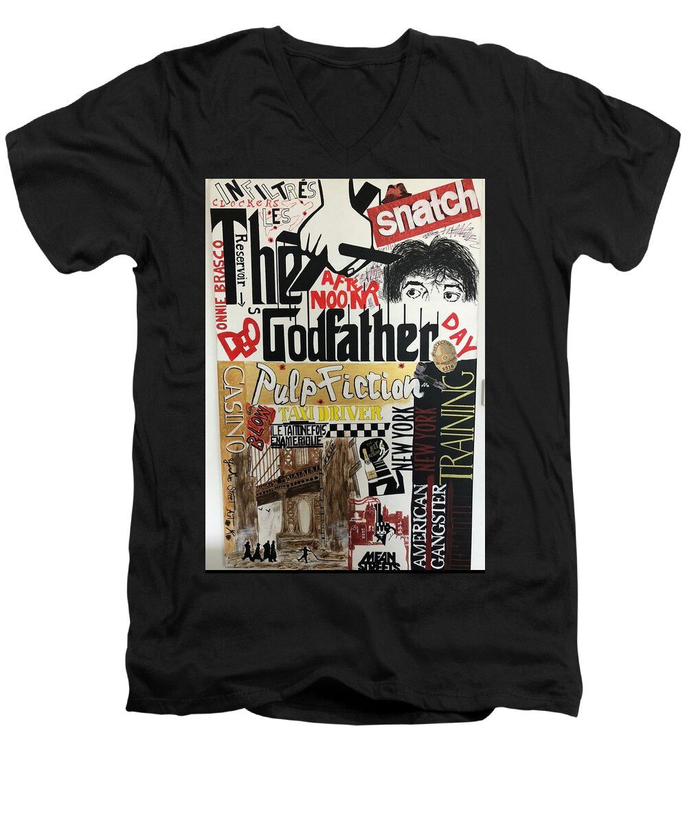 Crazy movie - Men's V-Neck T-Shirt - Ykstreetart