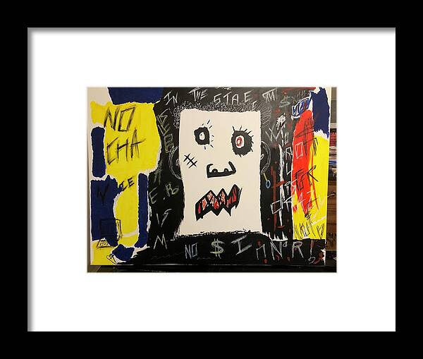 Crazy world - Framed Print - Ykstreetart