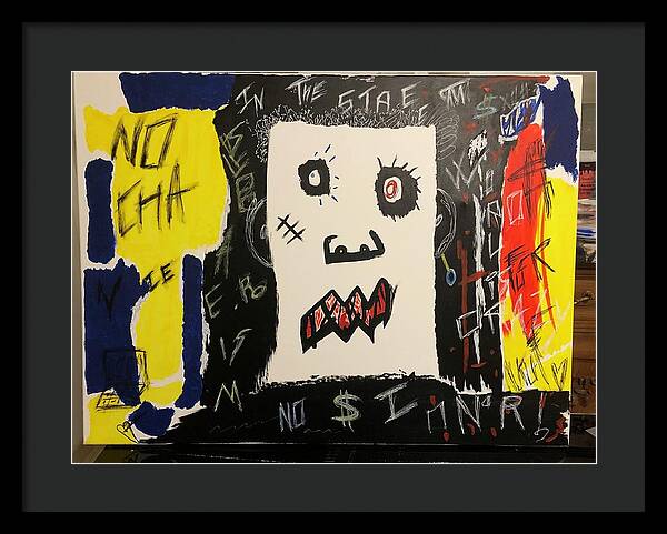 Crazy world - Framed Print - Ykstreetart