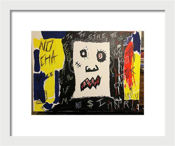 Crazy world - Framed Print - Ykstreetart