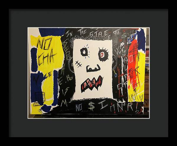 Crazy world - Framed Print - Ykstreetart