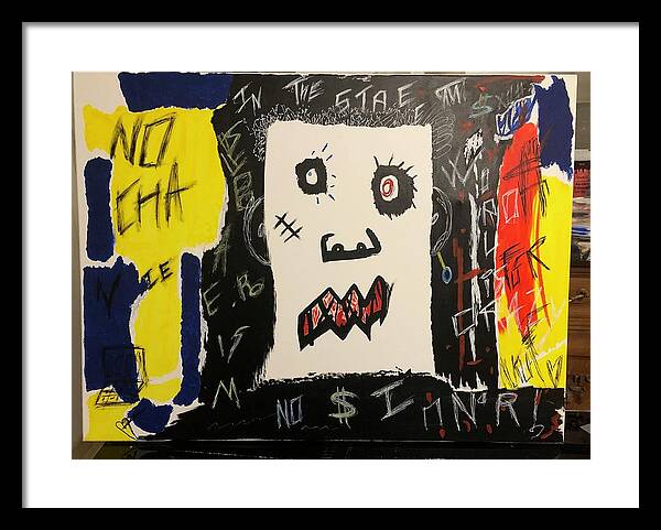 Crazy world - Framed Print - Ykstreetart