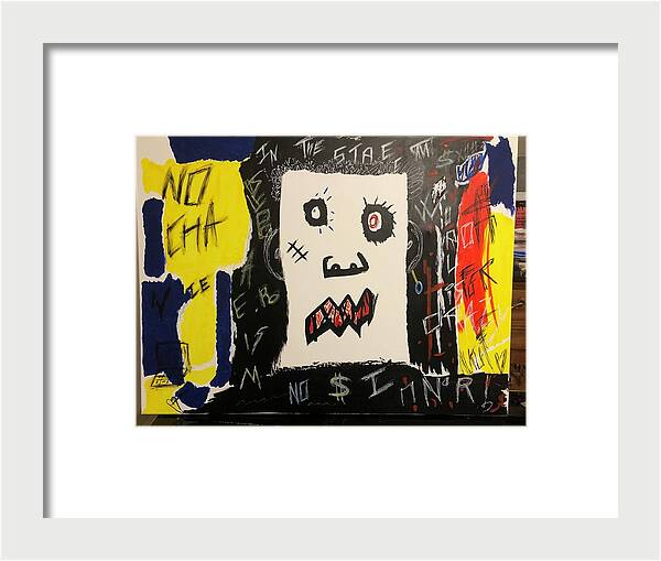 Crazy world - Framed Print - Ykstreetart