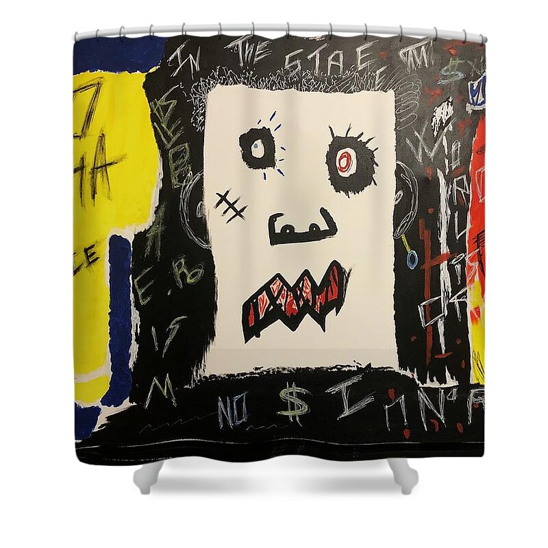 Crazy world - Shower Curtain - Ykstreetart