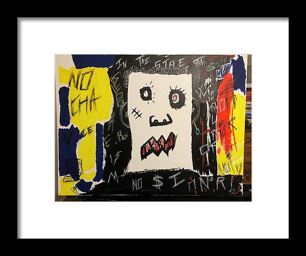 Crazy world - Framed Print - Ykstreetart