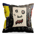 Crazy world - Throw Pillow - Ykstreetart