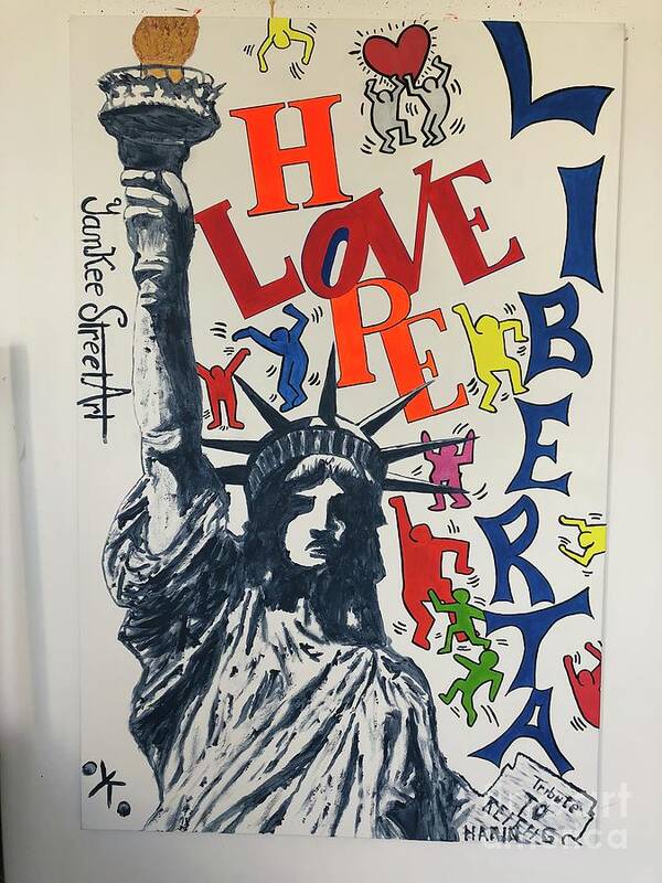 Hommage haring - Art Print - Ykstreetart
