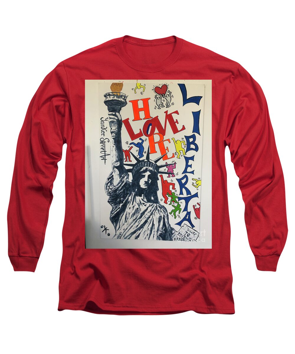 Hommage haring - Long Sleeve T-Shirt - Ykstreetart