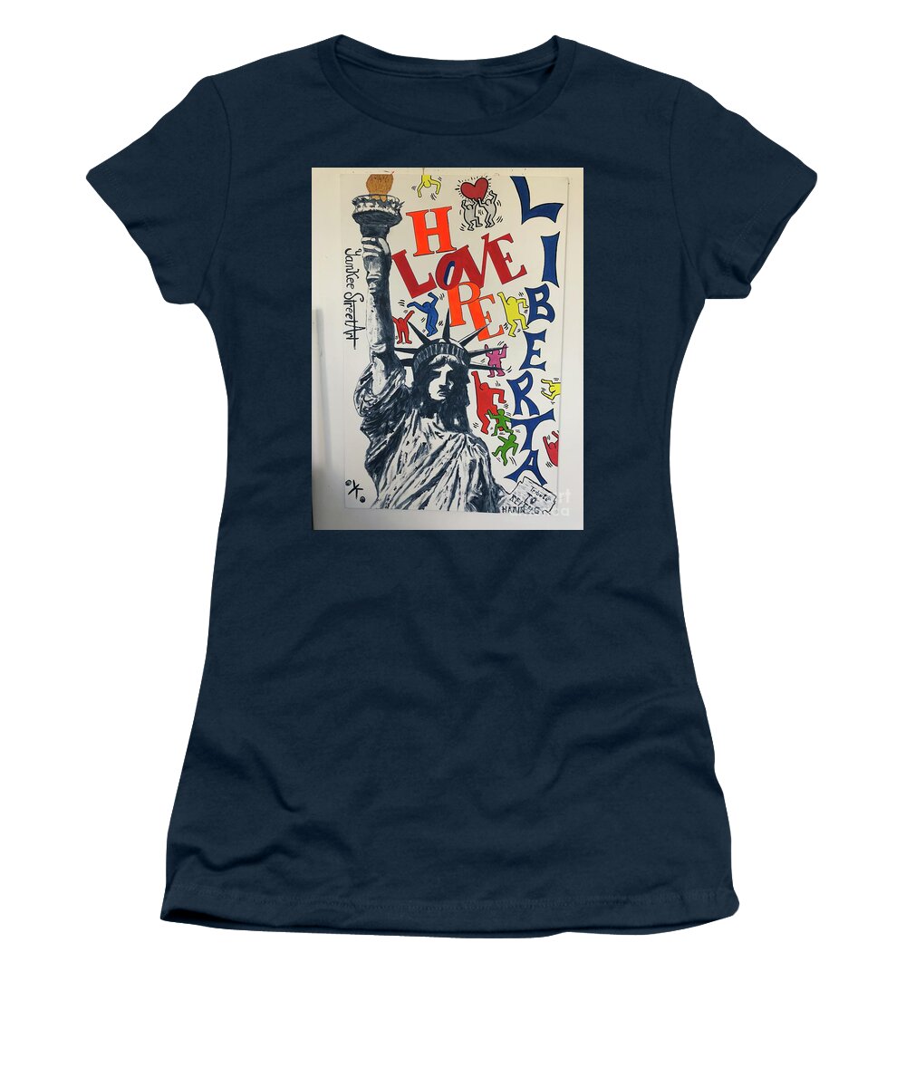 Hommage haring - Women's T-Shirt - Ykstreetart