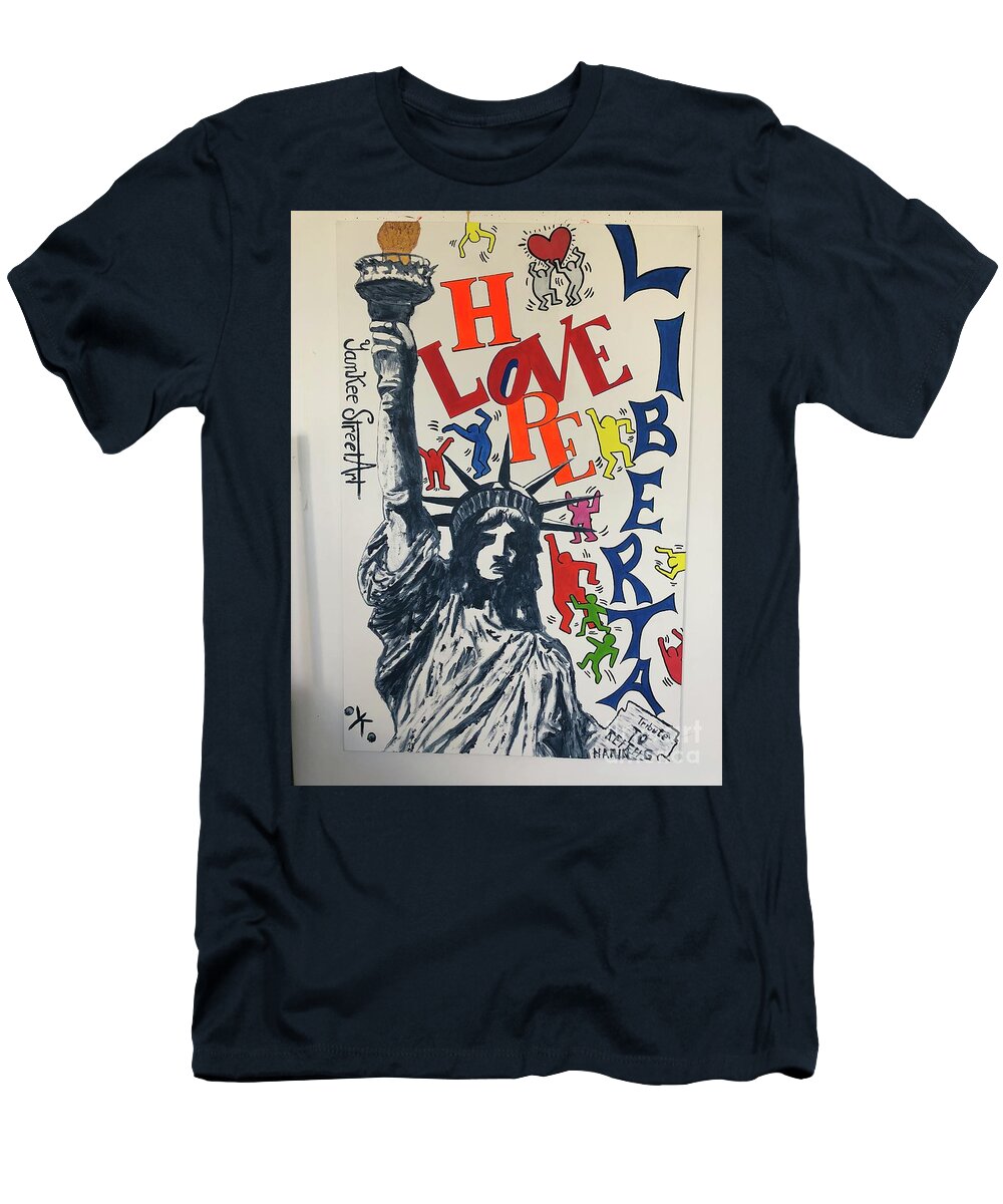 Hommage haring - T-Shirt - Ykstreetart