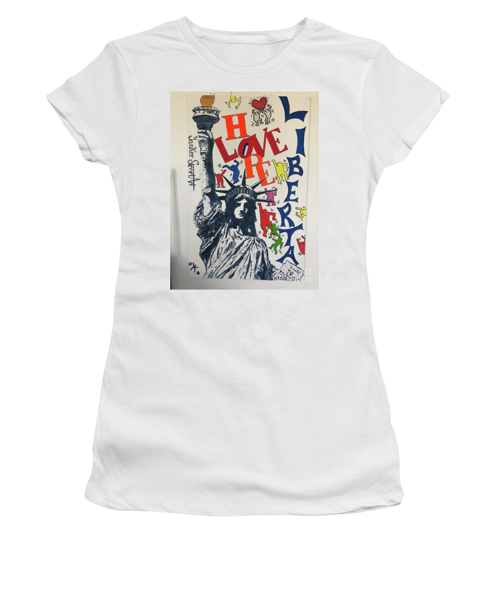 Hommage haring - Women's T-Shirt - Ykstreetart