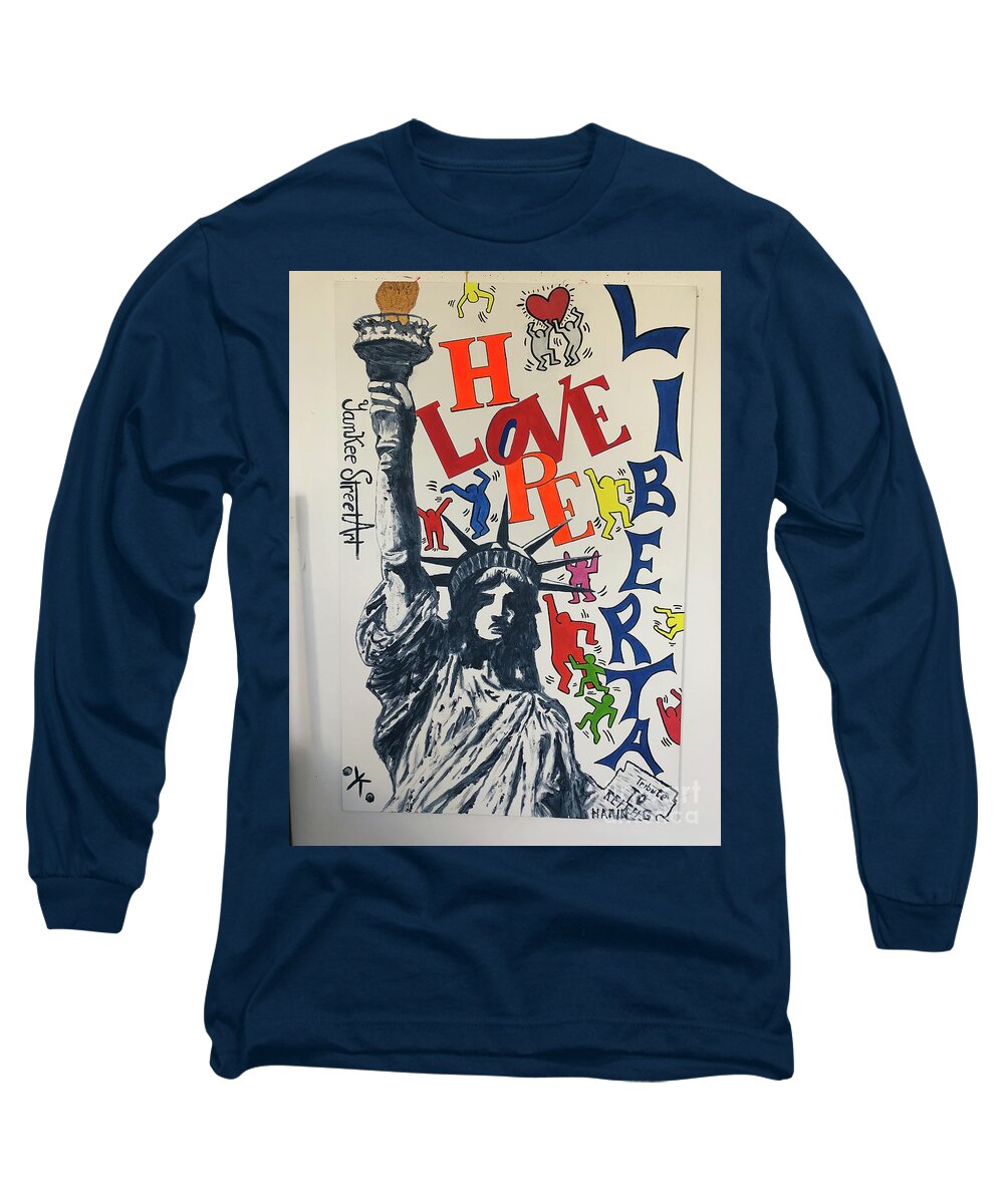 Hommage haring - Long Sleeve T-Shirt - Ykstreetart