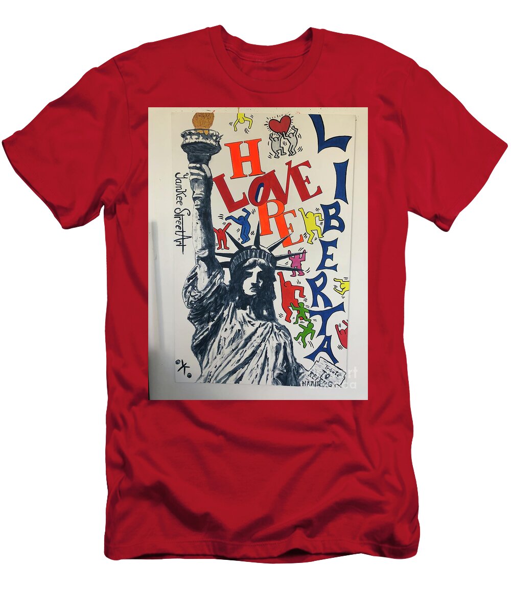 Hommage haring - T-Shirt - Ykstreetart