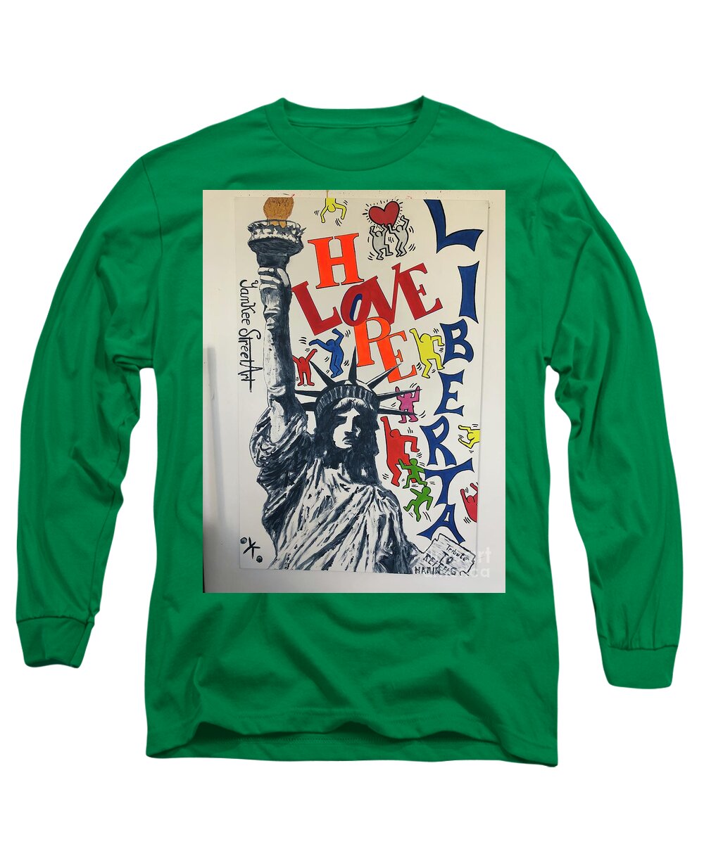 Hommage haring - Long Sleeve T-Shirt - Ykstreetart