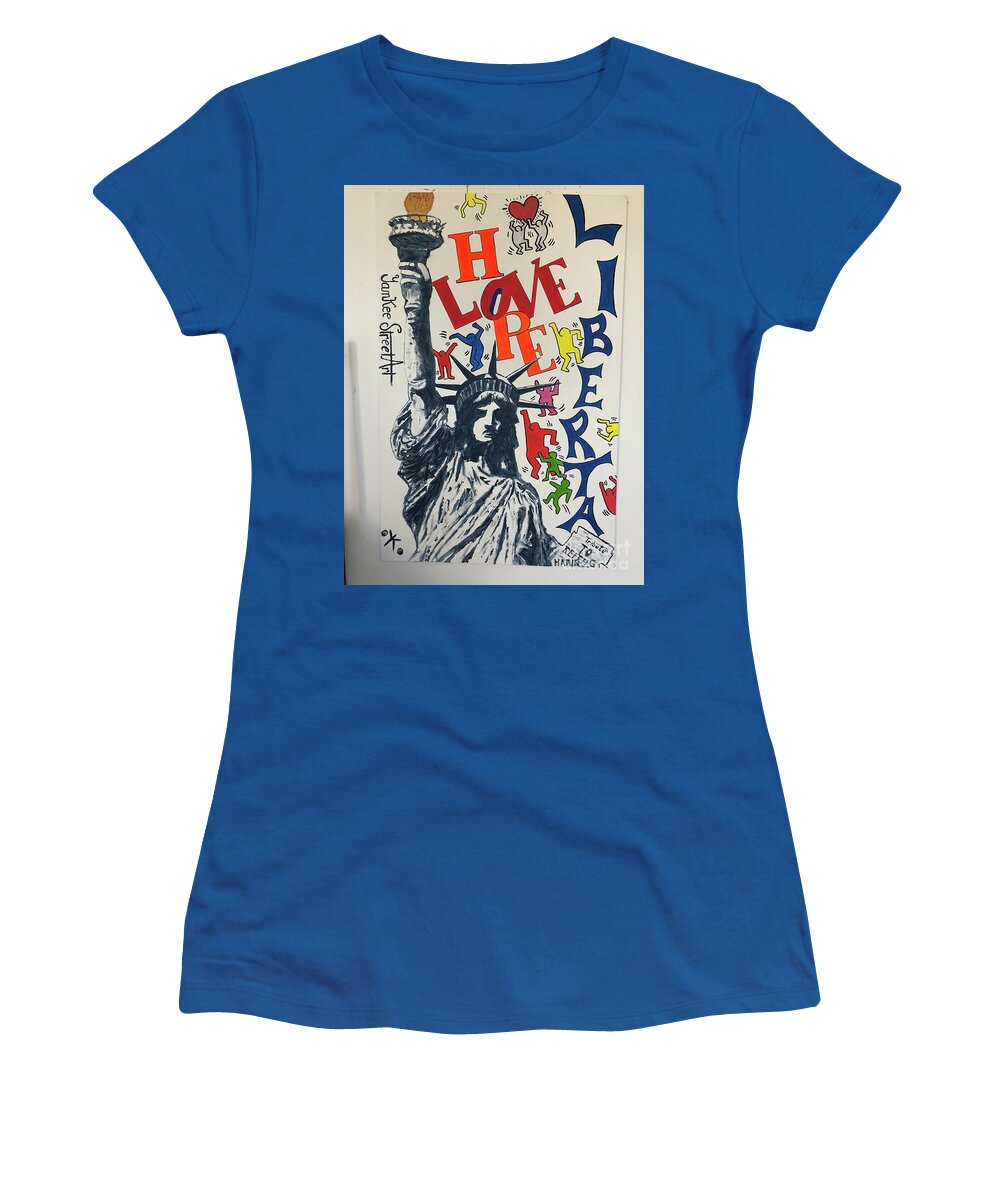 Hommage haring - Women's T-Shirt - Ykstreetart