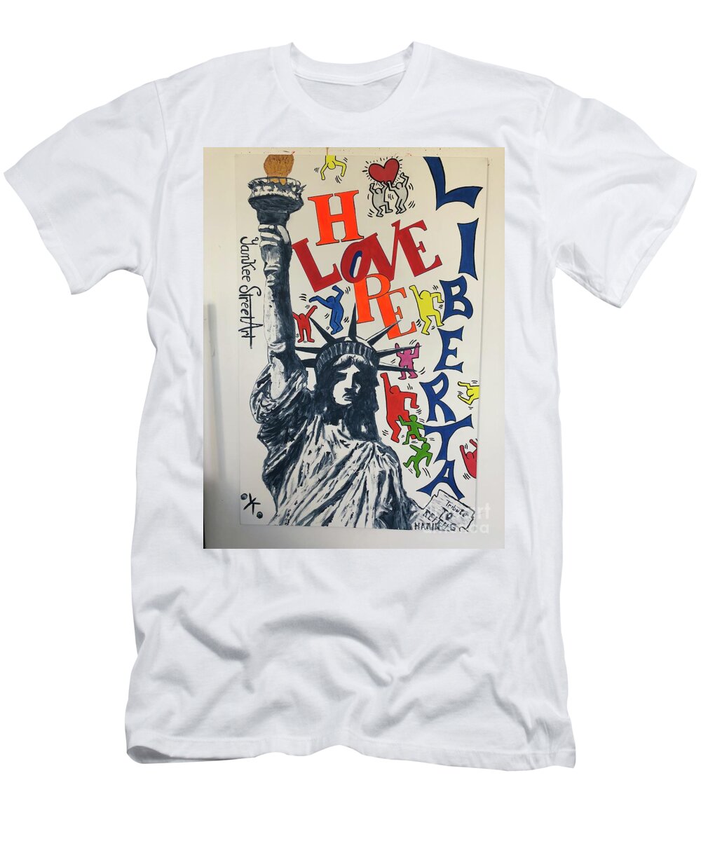 Hommage haring - T-Shirt - Ykstreetart