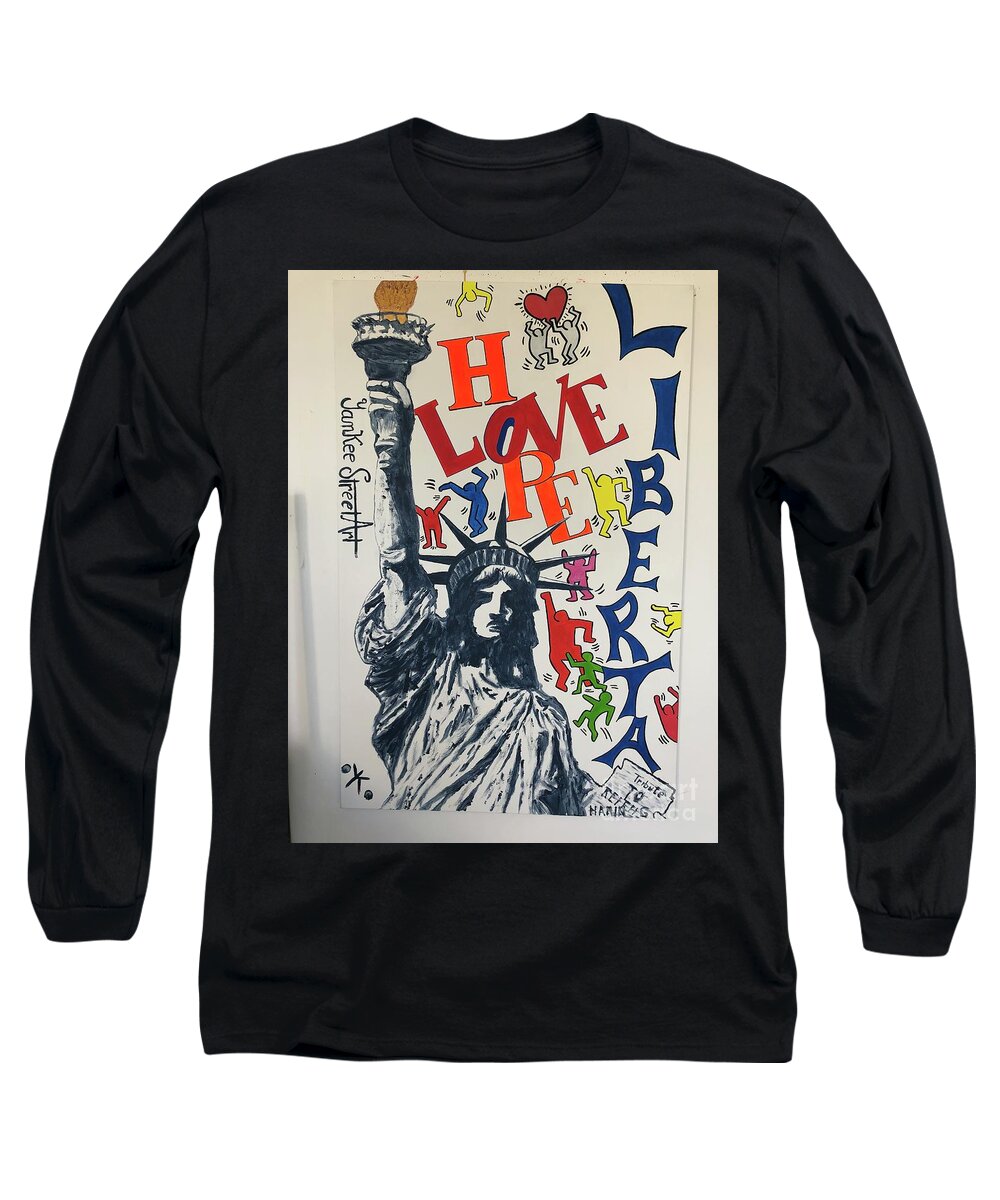 Hommage haring - Long Sleeve T-Shirt - Ykstreetart