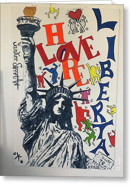 Hommage haring - Greeting Card - Ykstreetart