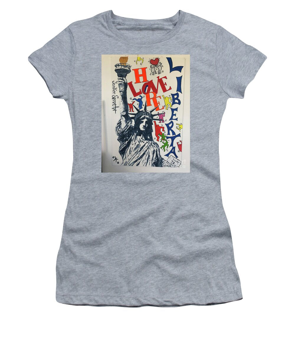 Hommage haring - Women's T-Shirt - Ykstreetart