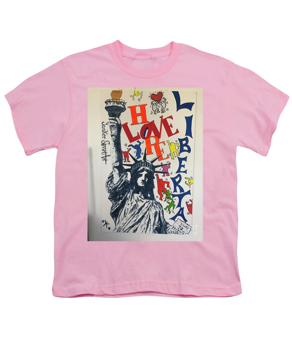 Hommage haring - Youth T-Shirt - Ykstreetart