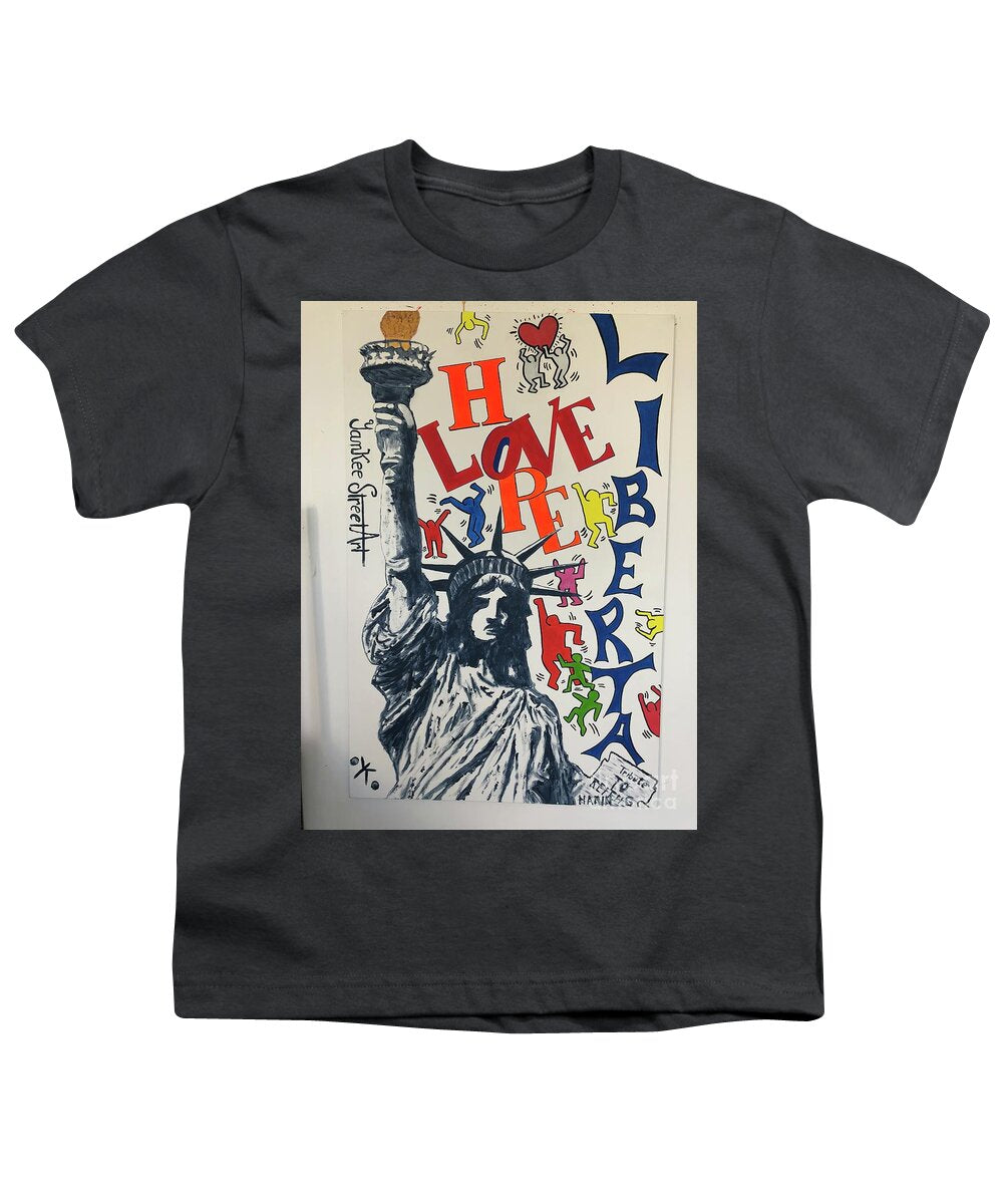 Hommage haring - Youth T-Shirt - Ykstreetart