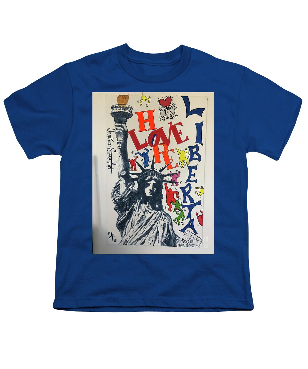 Hommage haring - Youth T-Shirt - Ykstreetart