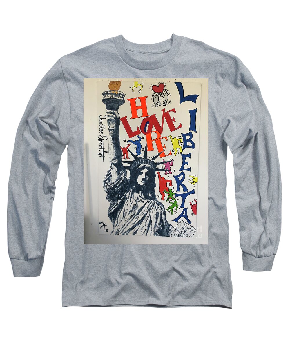Hommage haring - Long Sleeve T-Shirt - Ykstreetart