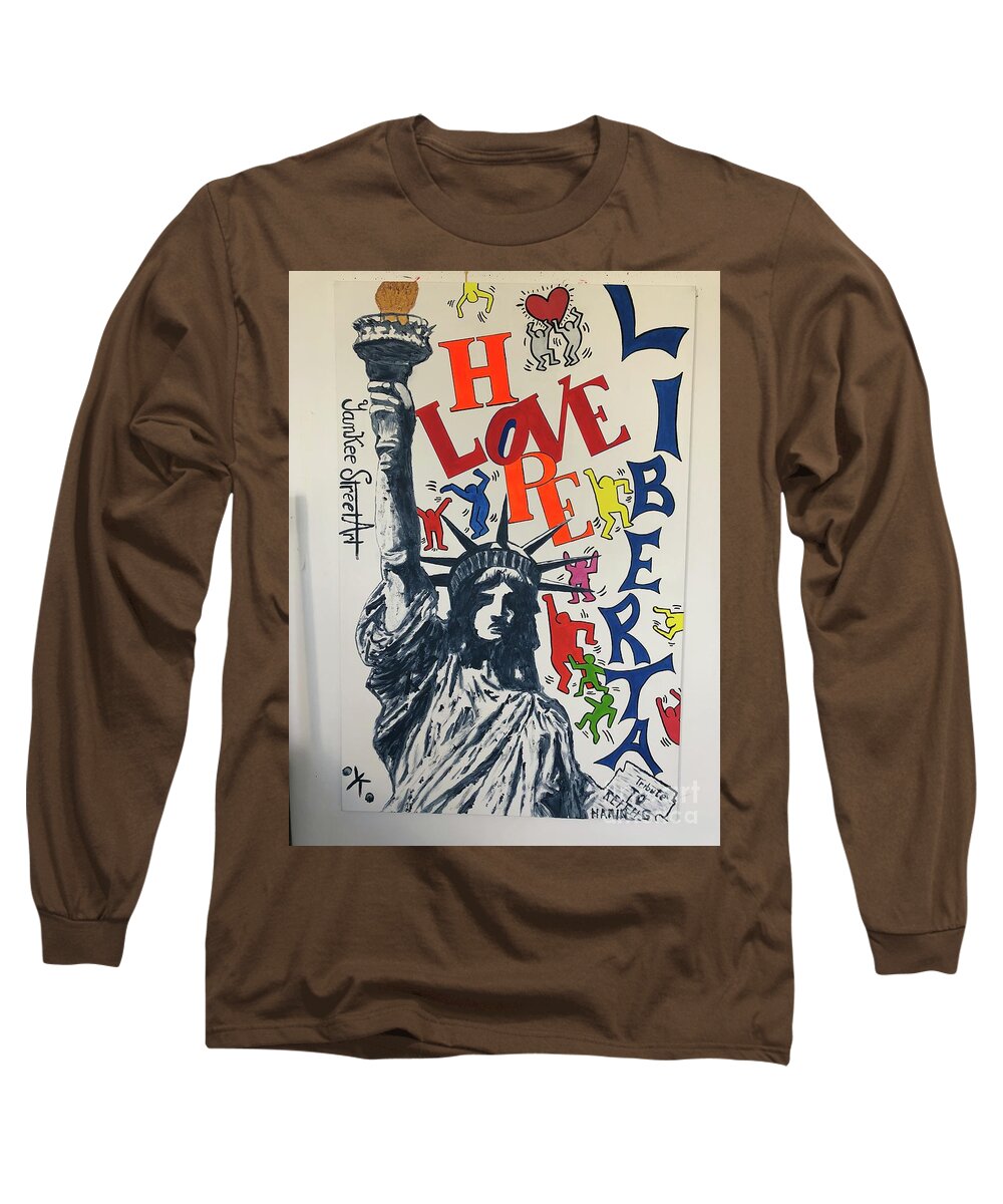 Hommage haring - Long Sleeve T-Shirt - Ykstreetart