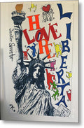 Hommage haring - Metal Print - Ykstreetart