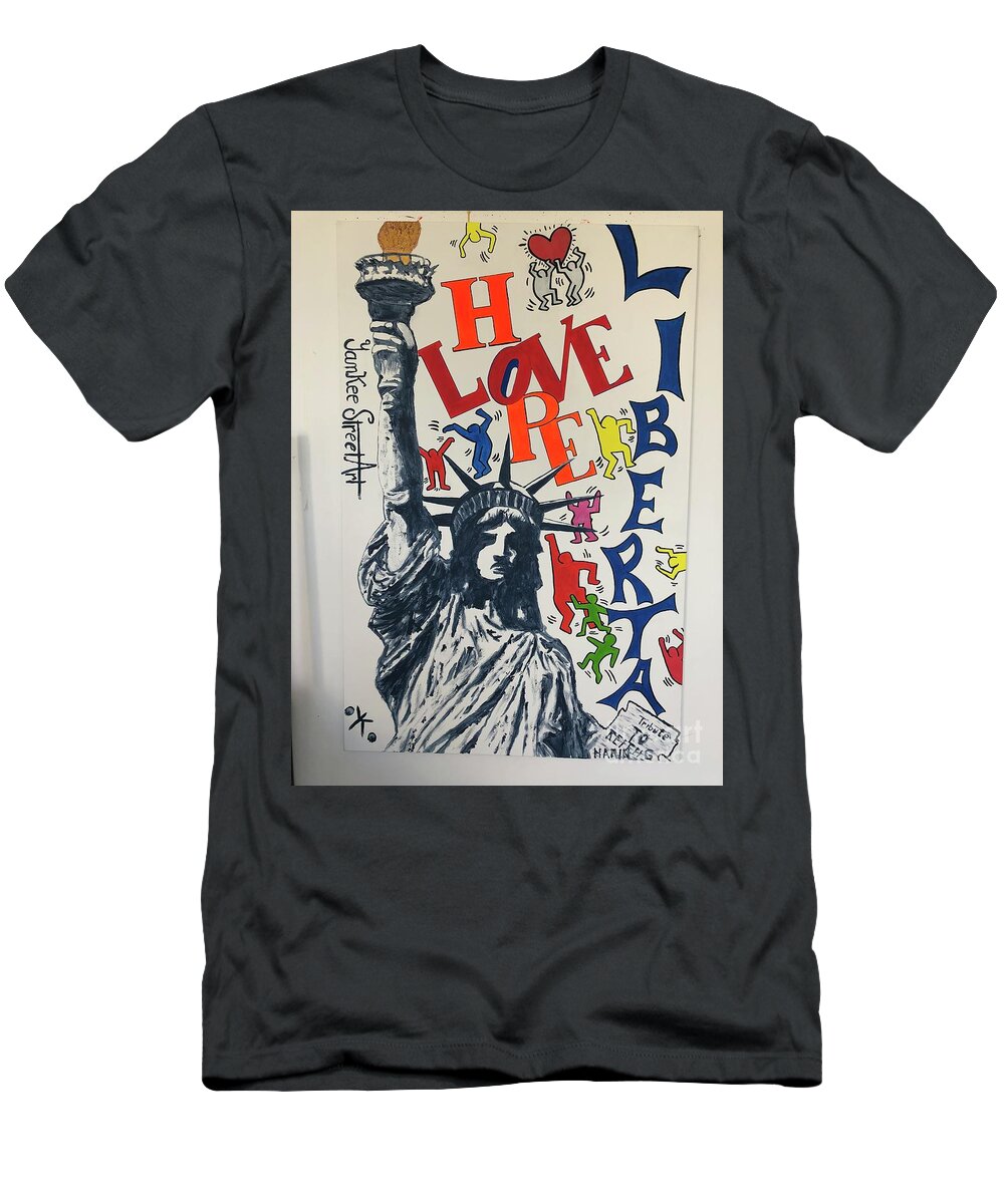 Hommage haring - T-Shirt - Ykstreetart