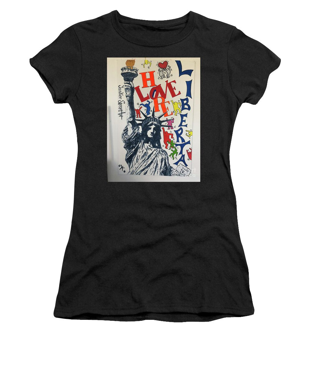 Hommage haring - Women's T-Shirt - Ykstreetart