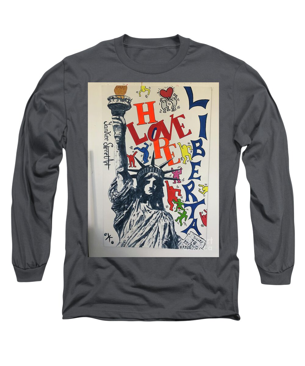 Hommage haring - Long Sleeve T-Shirt - Ykstreetart