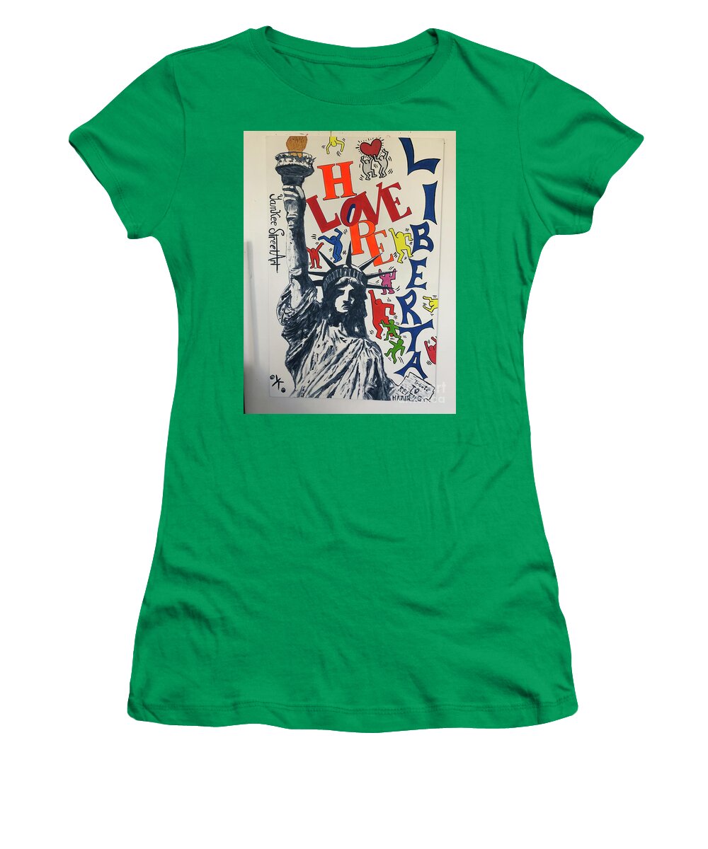 Hommage haring - Women's T-Shirt - Ykstreetart