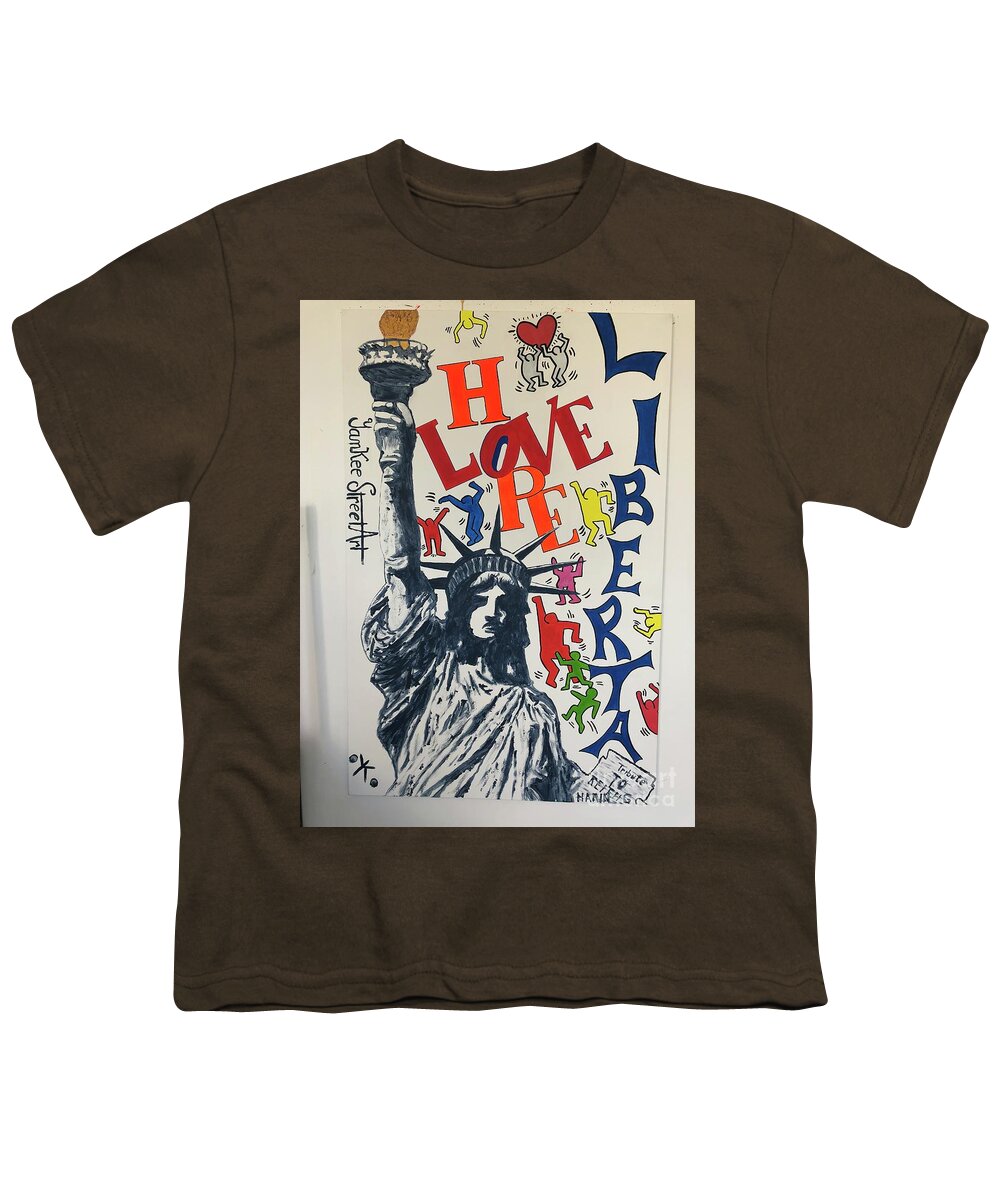Hommage haring - Youth T-Shirt - Ykstreetart
