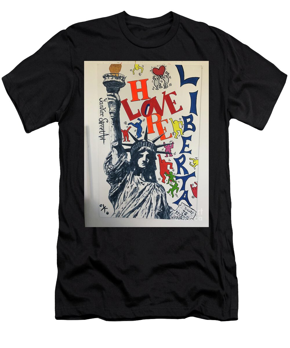 Hommage haring - T-Shirt - Ykstreetart