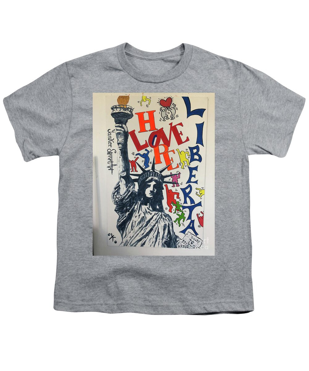 Hommage haring - Youth T-Shirt - Ykstreetart