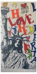 Hommage haring - Beach Towel - Ykstreetart