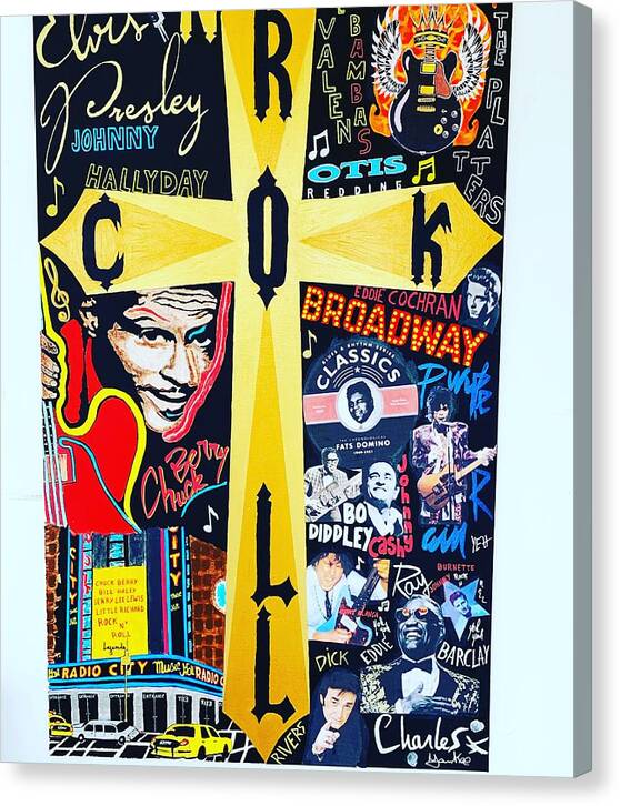 Religion rock and roll - Canvas Print - Ykstreetart