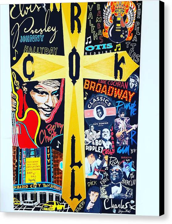 Religion rock and roll - Canvas Print - Ykstreetart