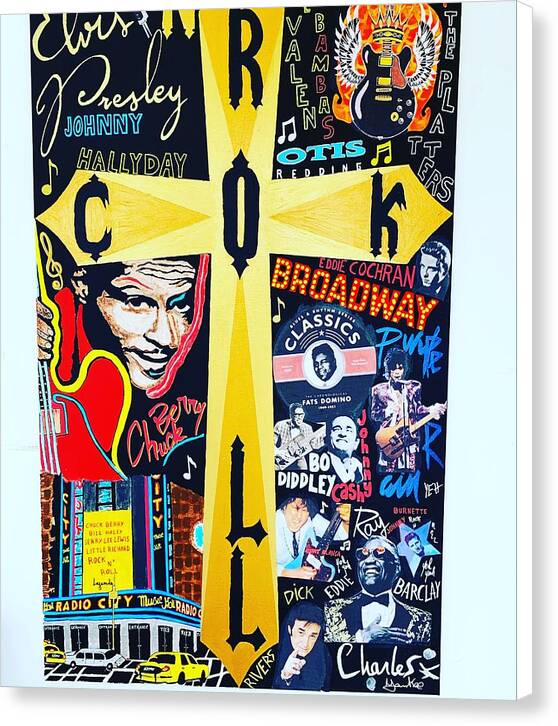 Religion rock and roll - Canvas Print - Ykstreetart