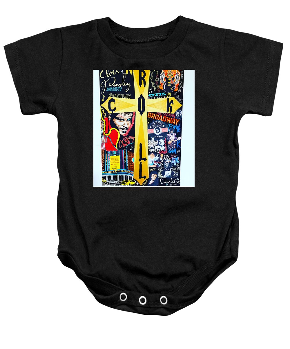 Religion rock and roll - Baby One-Piece - Ykstreetart