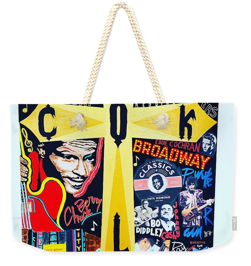 Religion rock and roll - Weekender Tote Bag - Ykstreetart