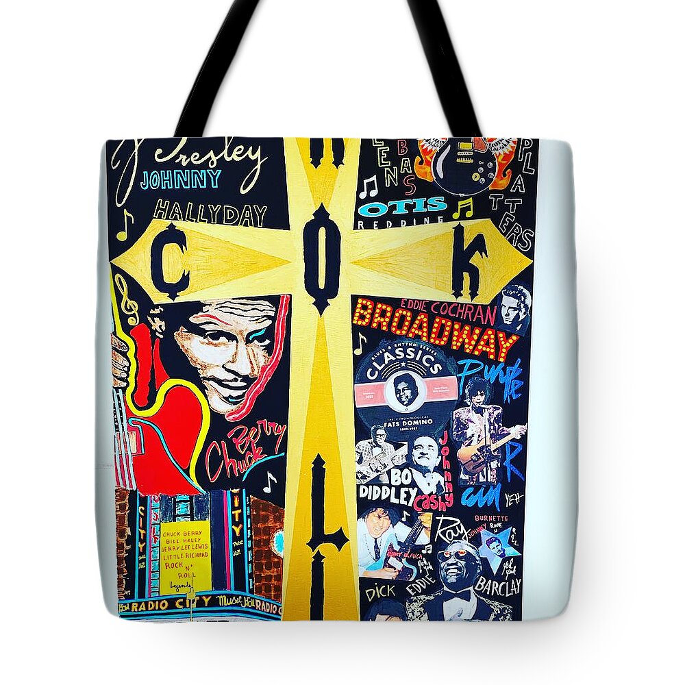 Religion rock and roll - Tote Bag - Ykstreetart